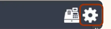 Select Settings – the gear icon in the top right.